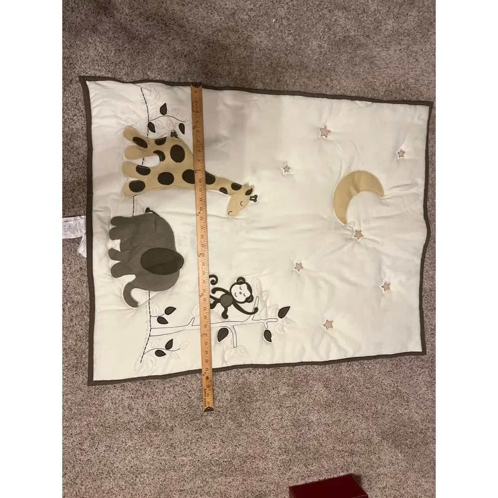 Nojo Dreamy Nights Safari Elephant Monkey Giraffe Moon Blankets (2) - Picture 7 of 12